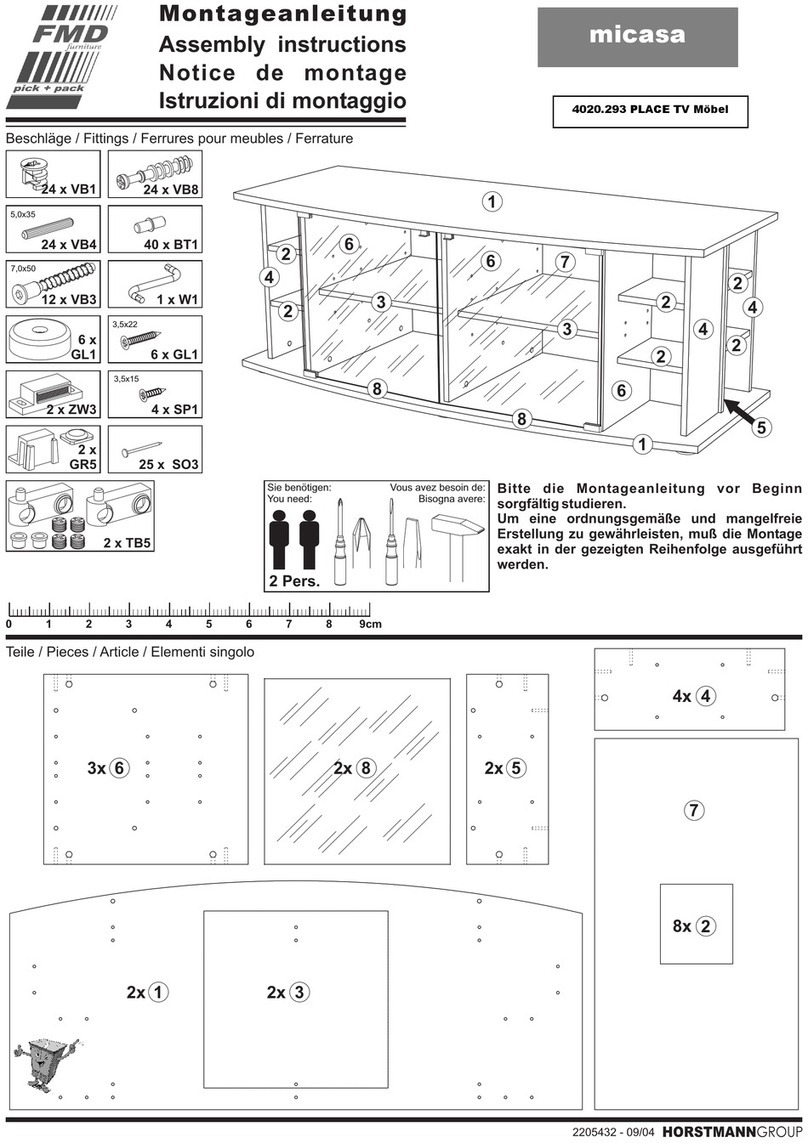 FMD Furniture PLACE 4020.293 Assembly instructions