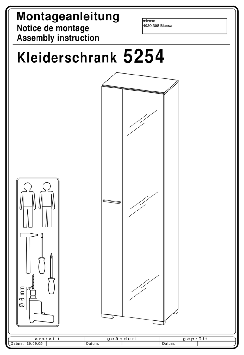Micasa 5254 Assembly instruction Micasa 5254 Assembly instruction
