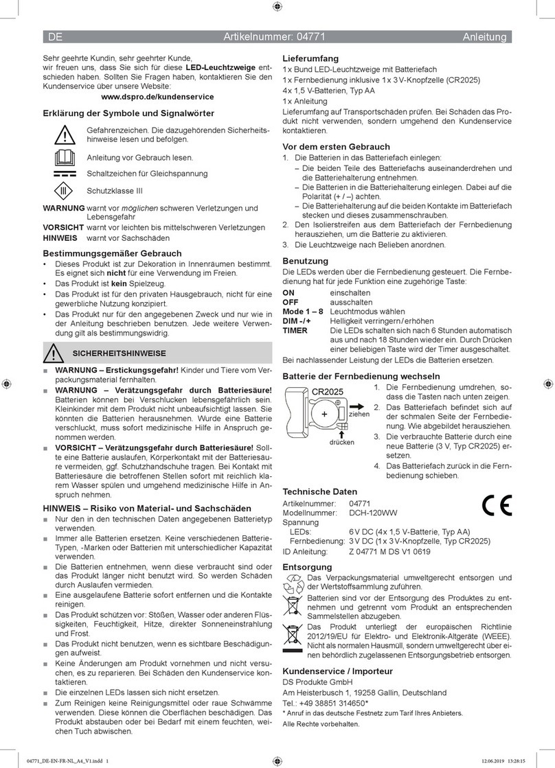 DS Produkte 04771 manual
