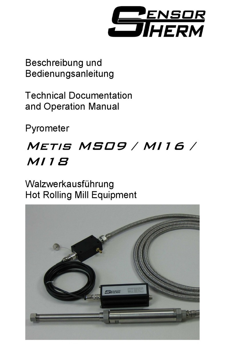 Sensor Therm Metis MS 09 Technical Documentation and Operation Manual