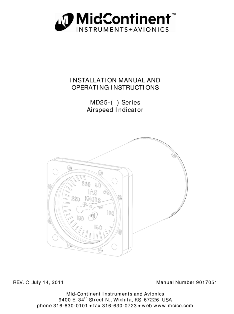 Midcontinent MD25 Series Installation manual and operating instructions Midcontinent MD25 Series Installation manual and operating instructions