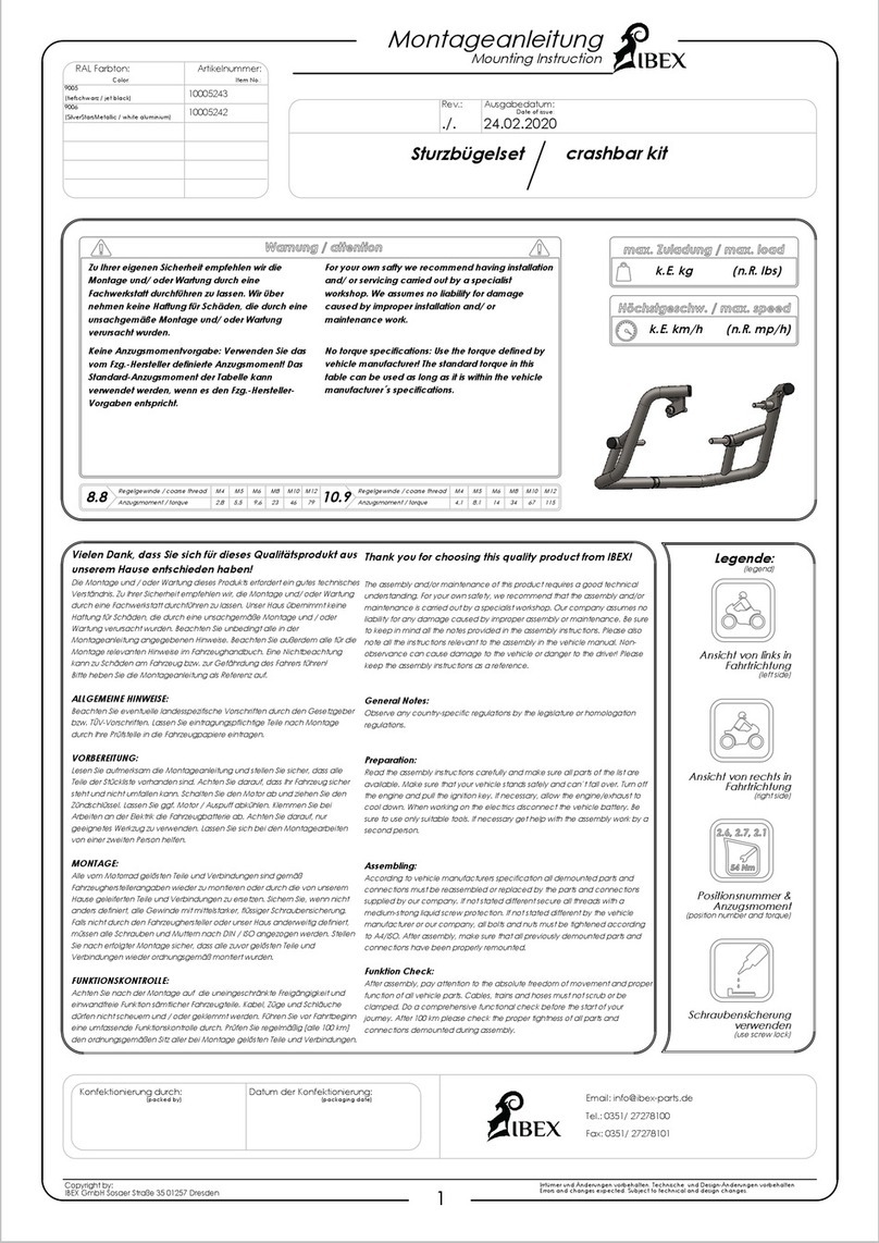 IBEX ZIEGER 10005243 User manual