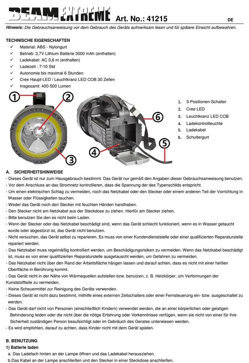Eurotops BEAM EXTREME 41215 User manual Eurotops BEAM EXTREME 41215 User manual