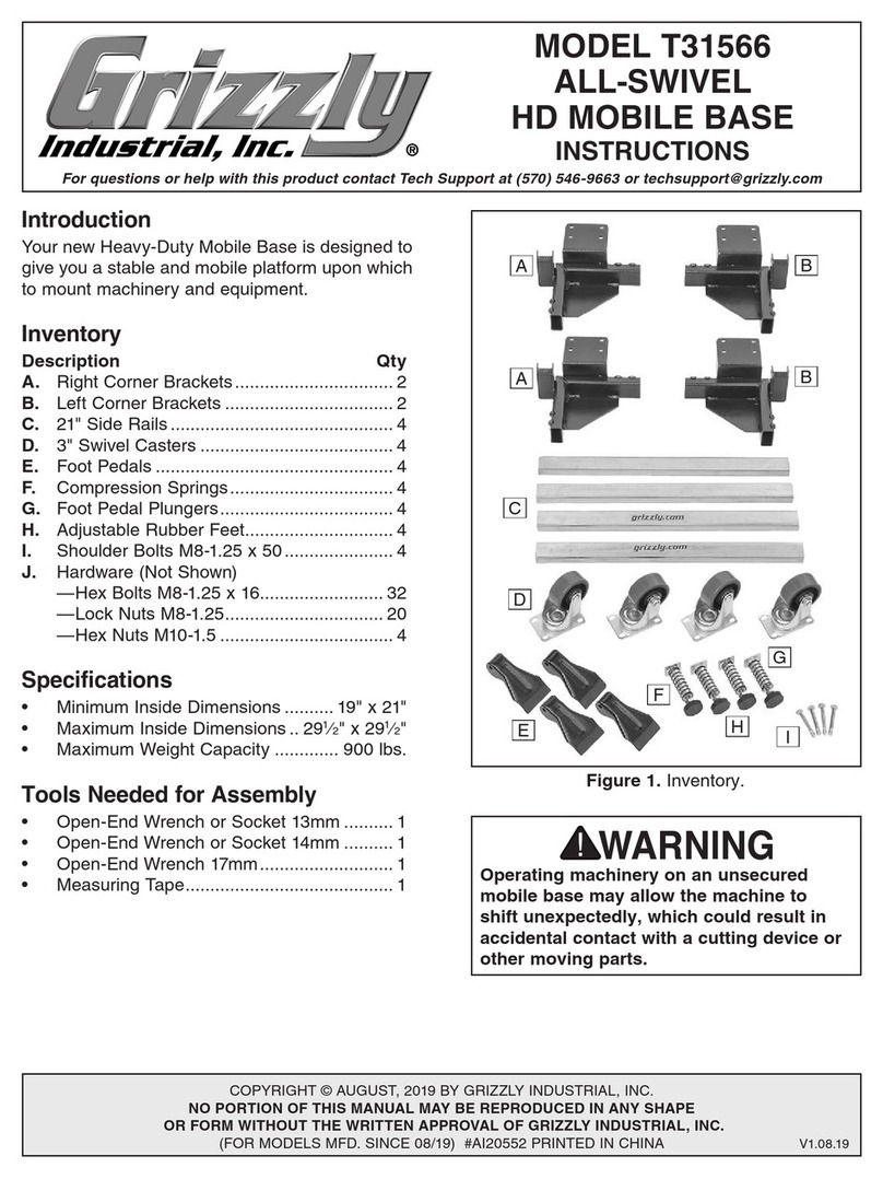 Grizzly T31566 instructions