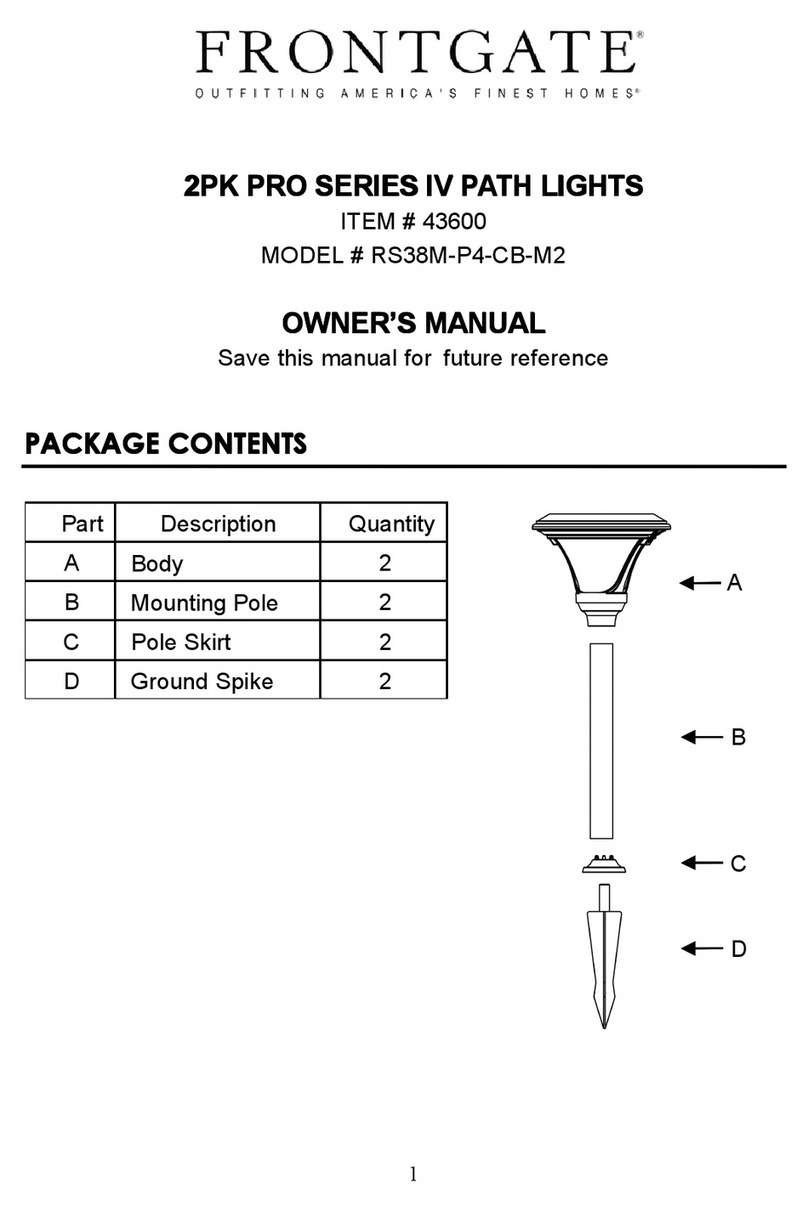 Frontgate RS38M-P4-CB-M2 User manual