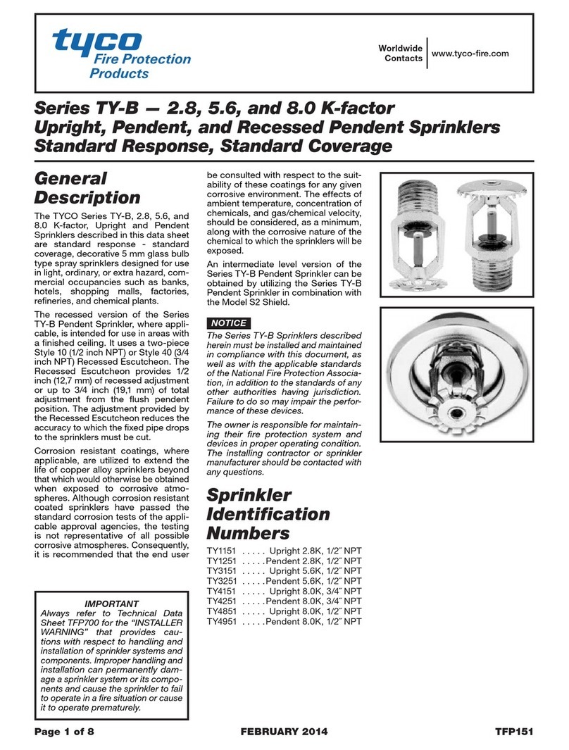 Tyco TY-B Series User manual