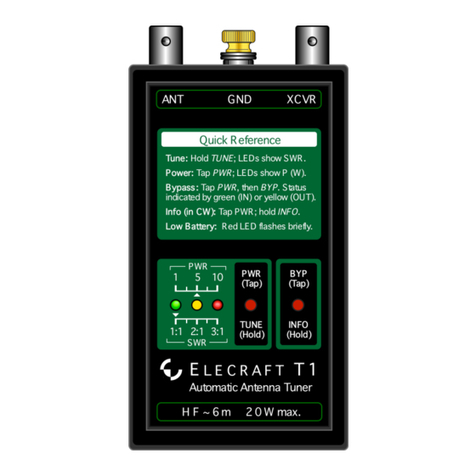 ELECRAFT T1 owner's manual