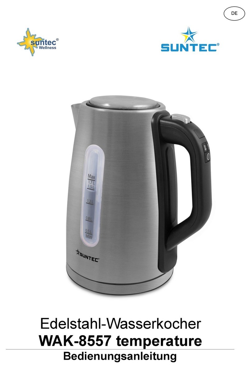 Suntec Wellness WAK-8557 temperature instruction manual