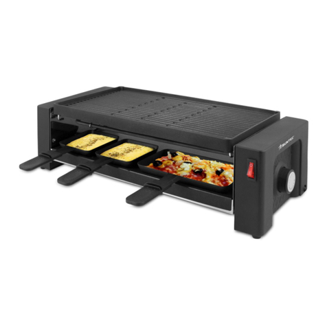 Suntec Wellness RAC-8625 pizza raclette instruction manual
