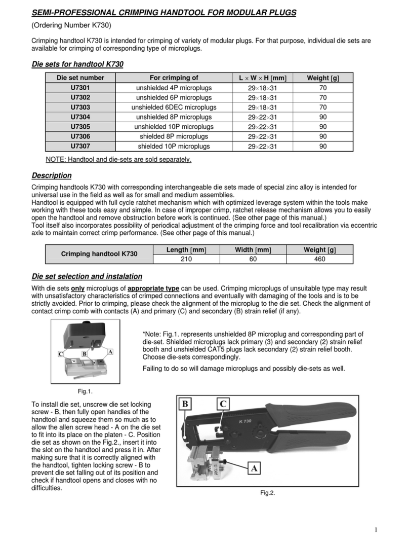 BEX K730 User manual