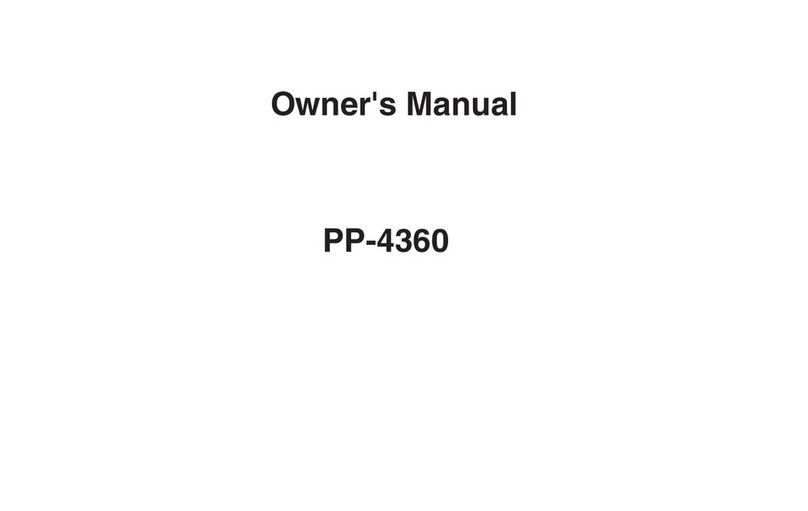 Clarion PP-4360 User manual