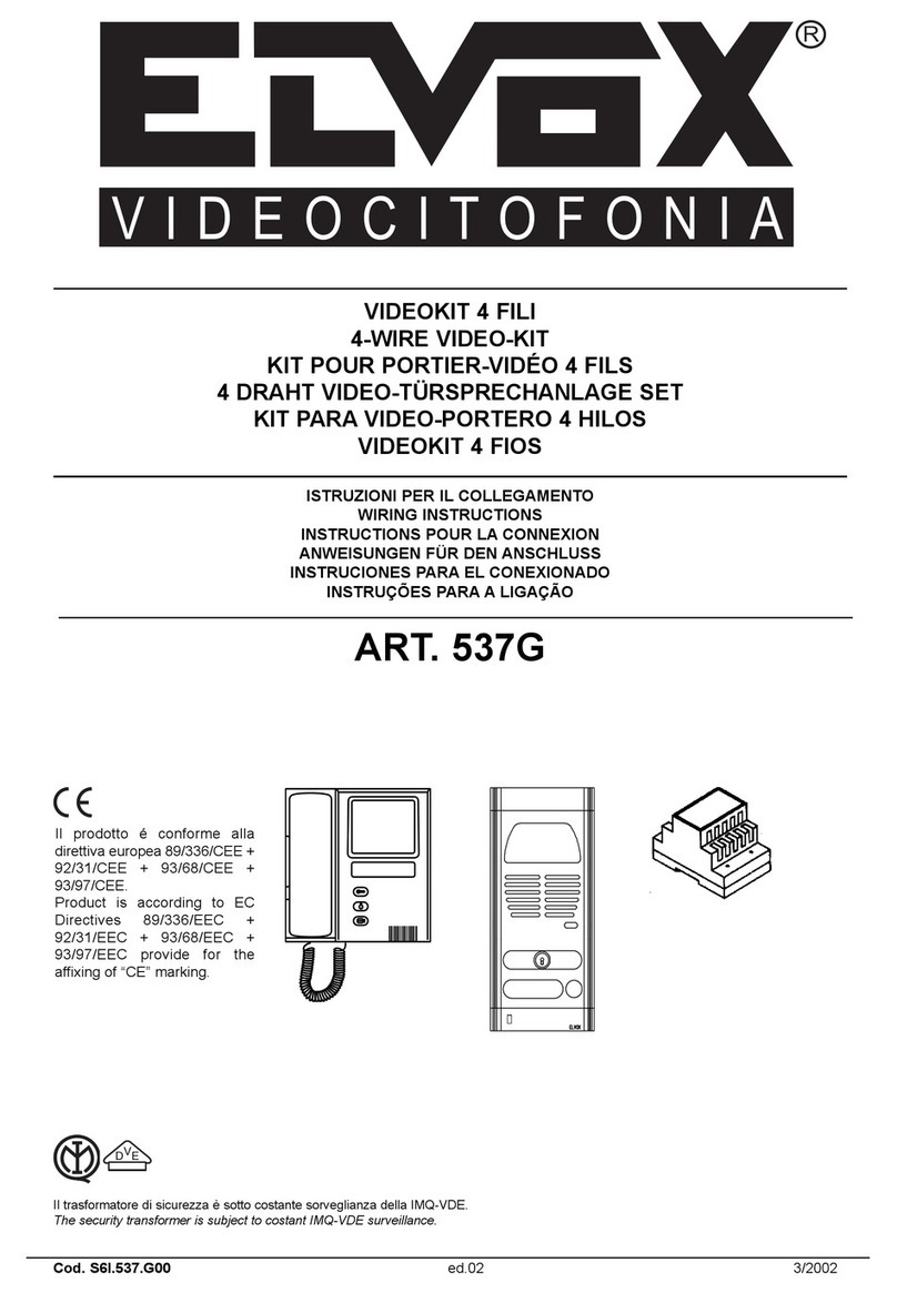 Elvox 537G User manual