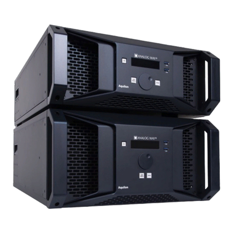 Analog way LivePremier Aquilon RS alpha user manual