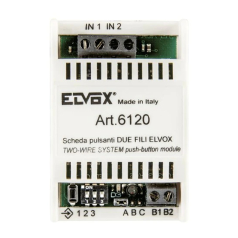 Vimar Elvox 6120 Installer's guide
