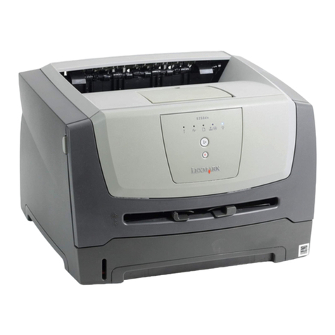 Lexmark 250d - E B/W Laser Printer User manual