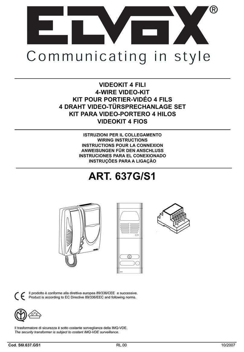 Elvox 637G/S1 User manual