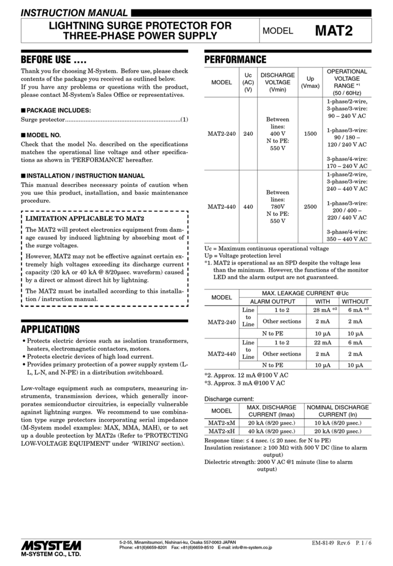 M-system MAT2 Series User manual