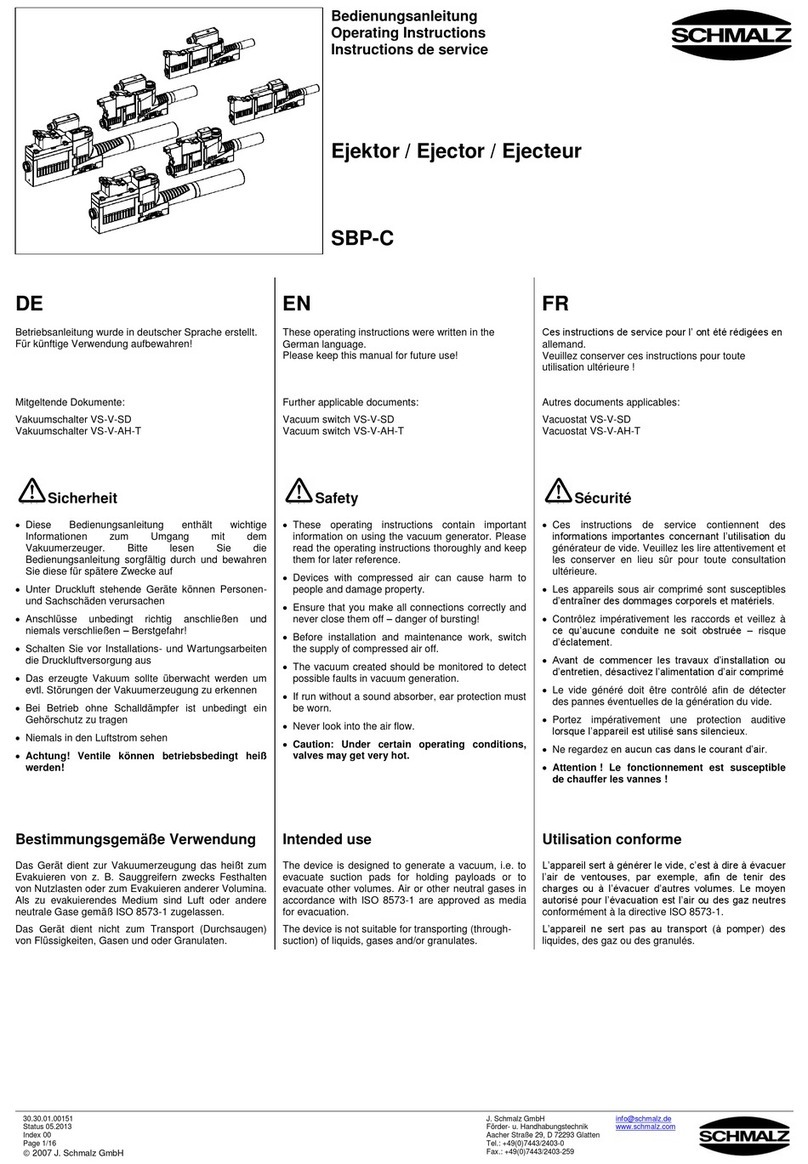Schmalz SBP-C Series User manual
