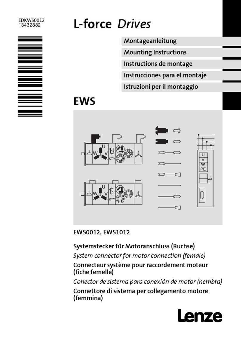 Lenze L-force EWS0012 Mounting instructions