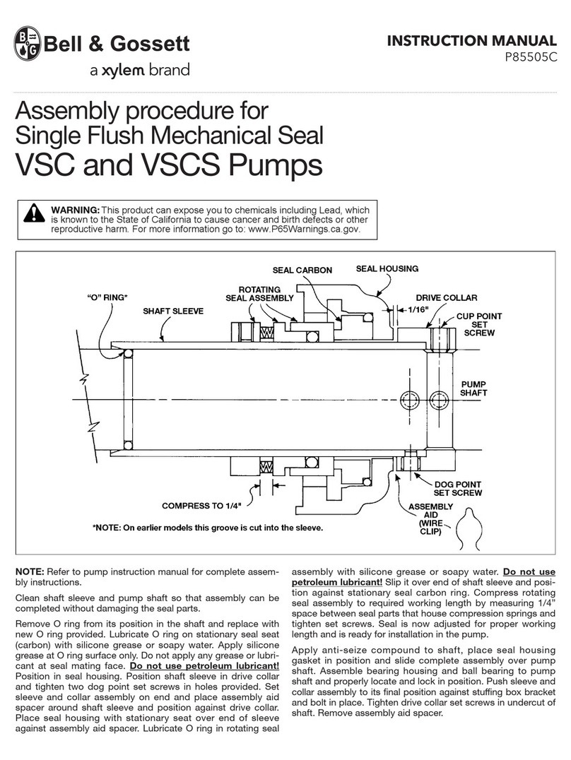 Xylem Bell & Gossett VSC Series User manual