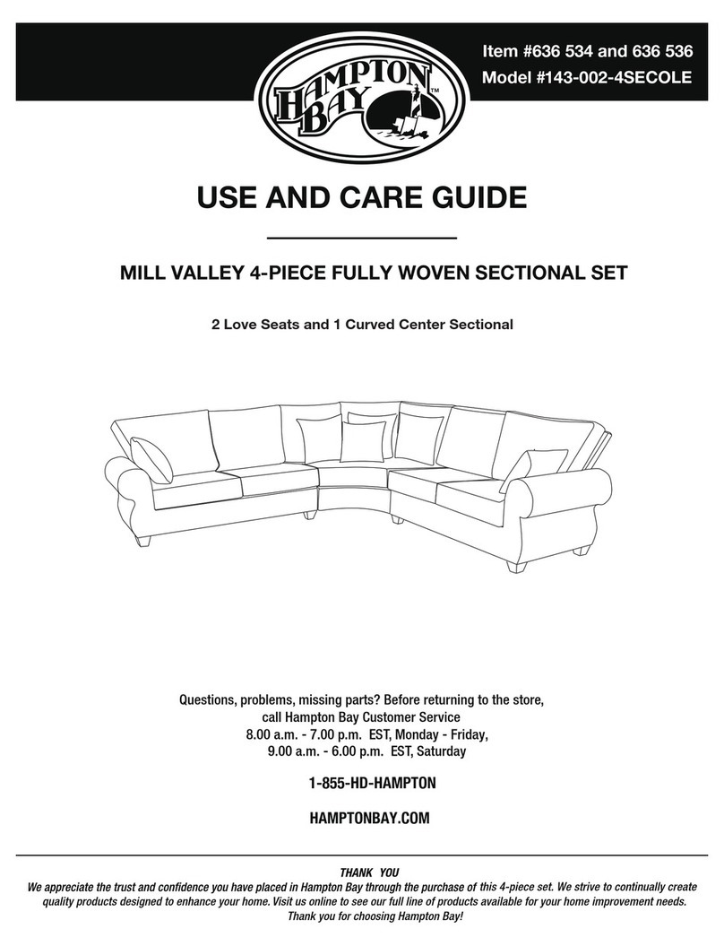 HAMPTON BAY MILL VALLEY 43-002-4SECOLE User manual HAMPTON BAY MILL VALLEY 43-002-4SECOLE User manual