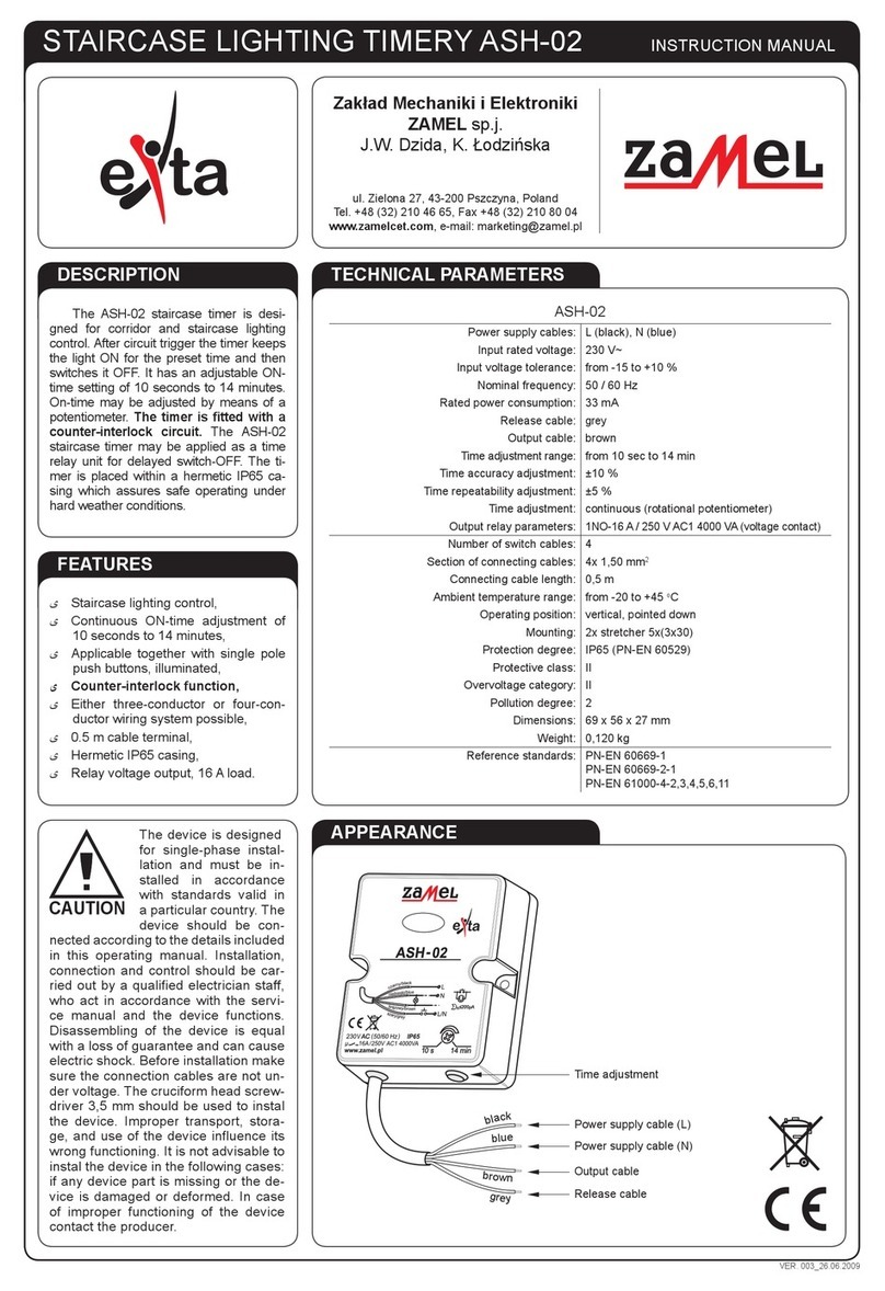 Zamel EXTA ASH-02 User manual