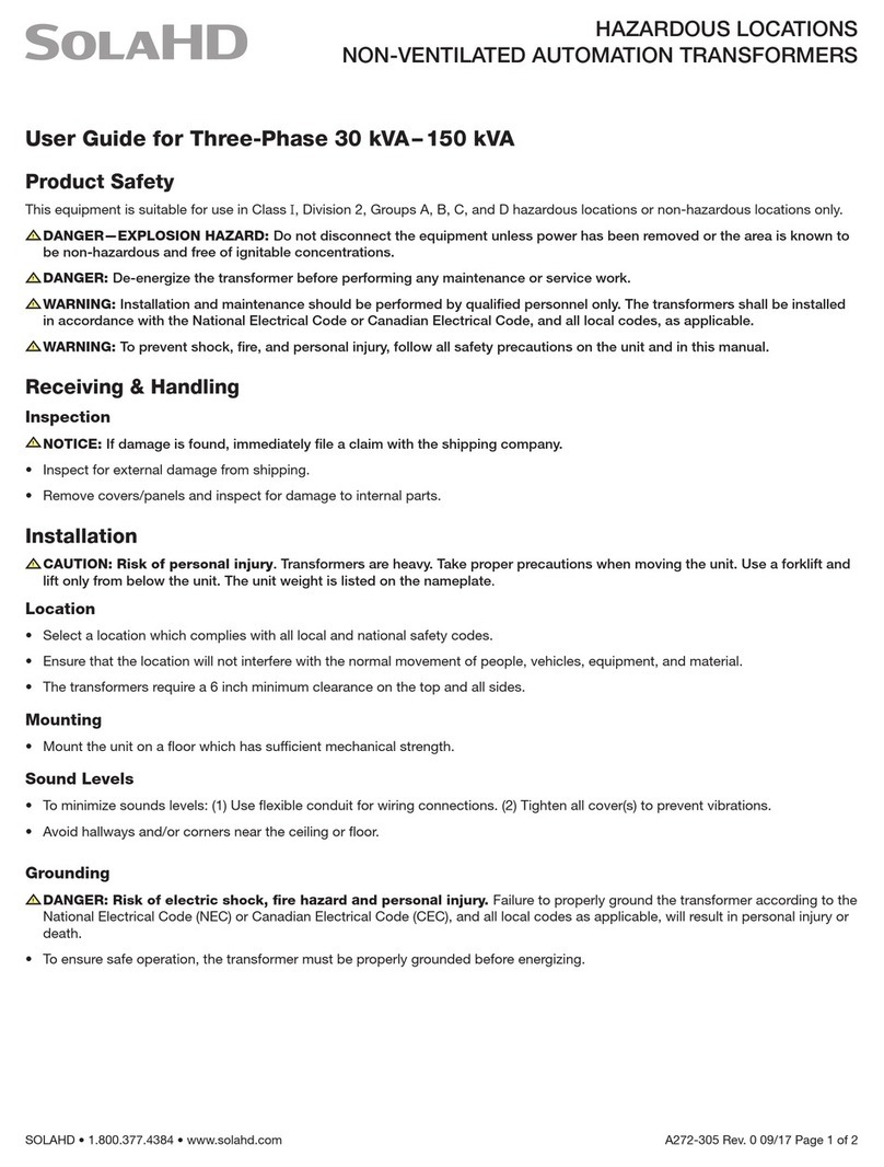 Emerson SolaHD user guide Emerson SolaHD user guide