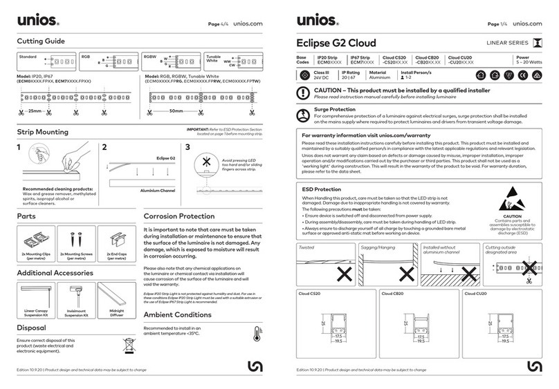 unios Linear Eclipse G2 Cloud quick start guide