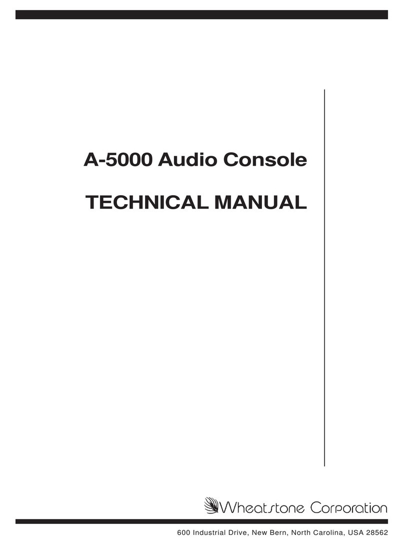 Wheatstone Corporation A-5000 Technical manual