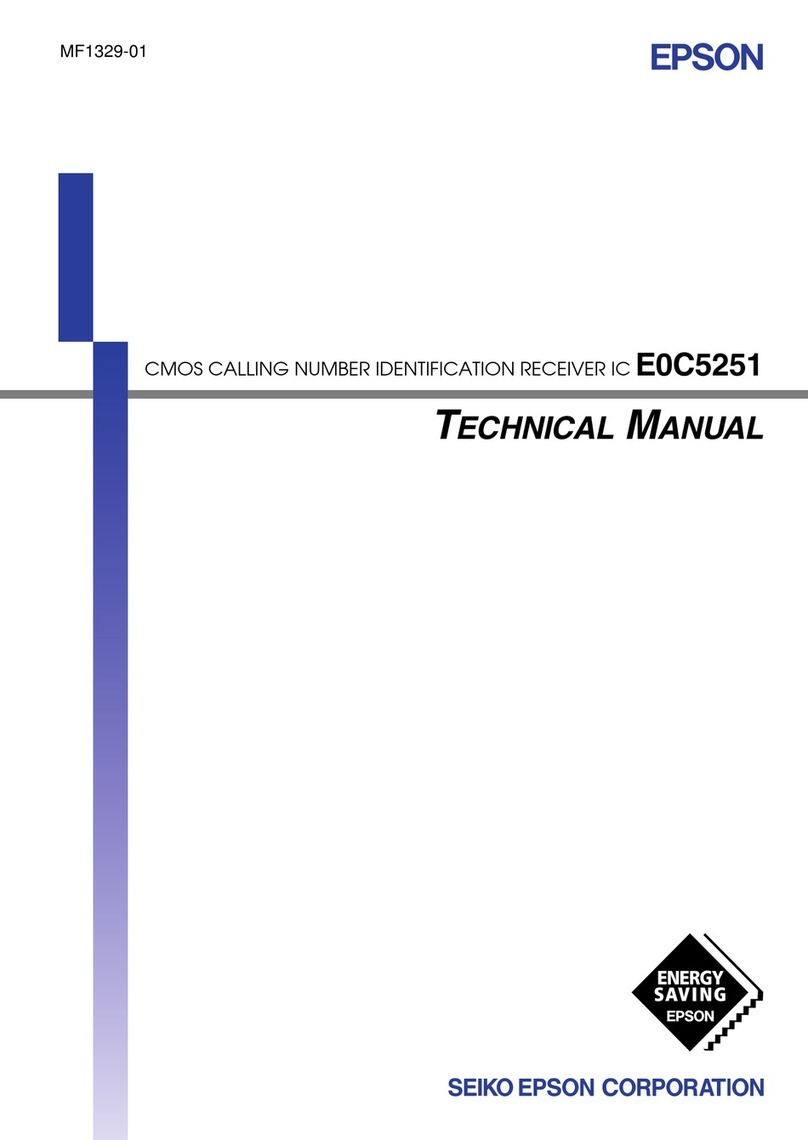 Seiko Epson E0C5251 Technical manual