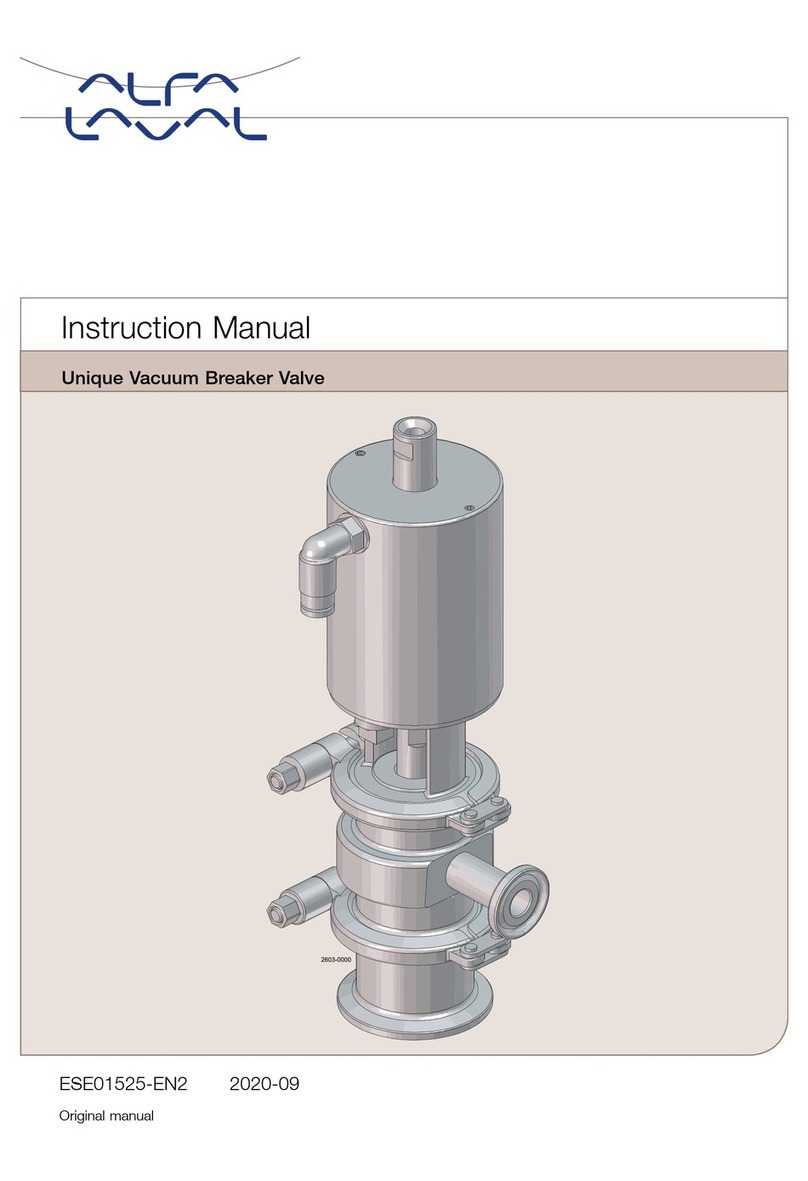Alfalaval Unique Valve User manual Alfalaval Unique Valve User manual