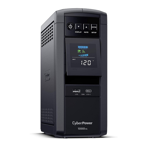 CyberPower AVR CP850PFCLCD User manual
