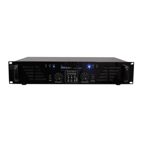 Ibiza sound AMP300USB-BT User manual