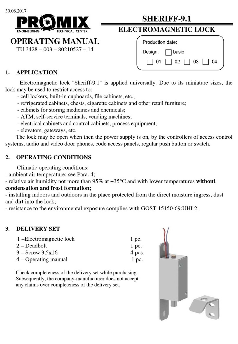 PROMIX SHERIFF-9.1 operating manual