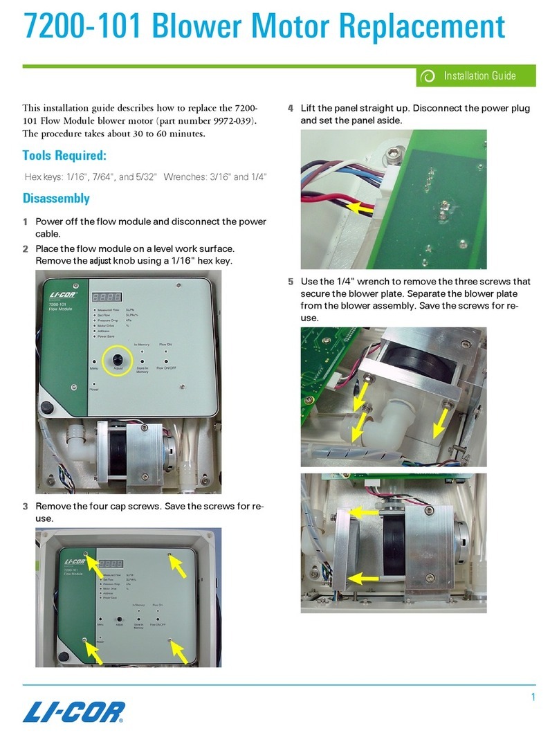 LI-COR 7200-101 Replacement instructions