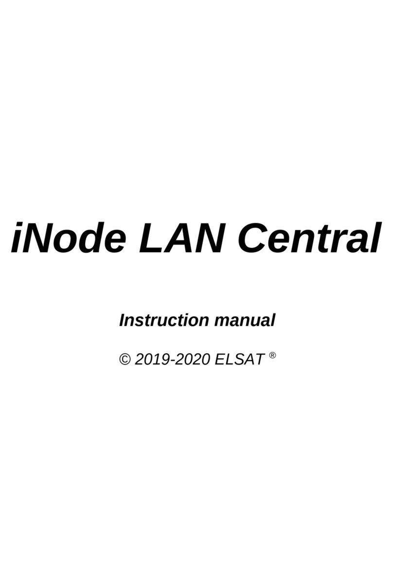 Elsat iNode LAN Central instruction manual