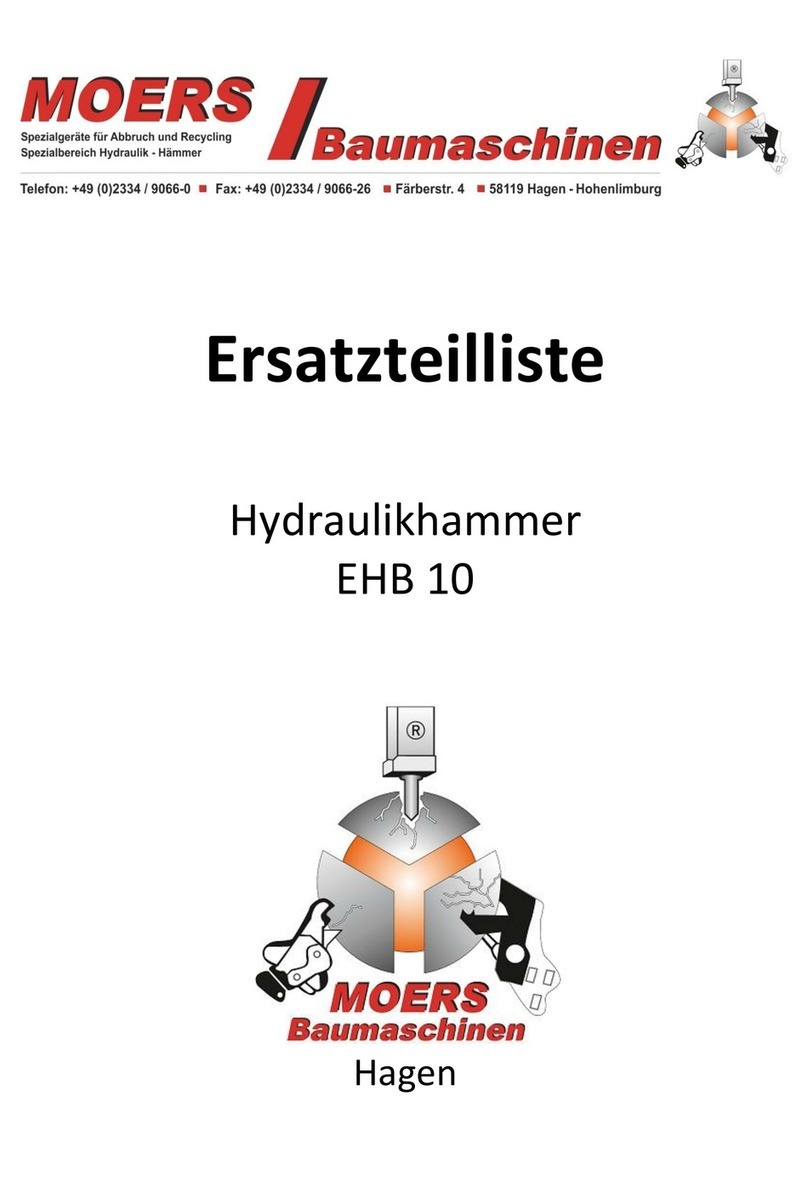 Moers Baumaschinen Everdigm EHB10 INSTRUCTIONS FOR US Moers Baumaschinen Everdigm EHB10 INSTRUCTIONS FOR US
