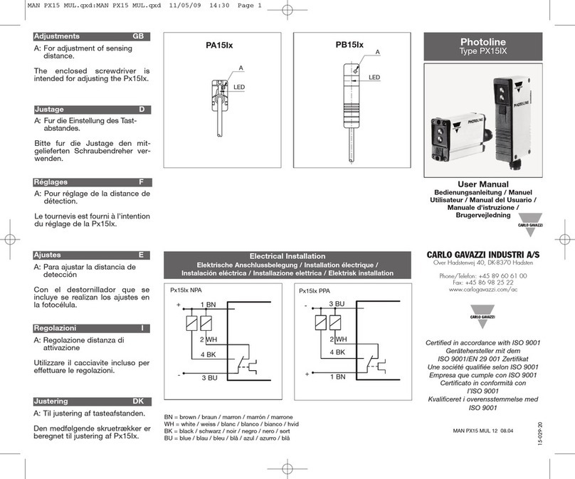 CARLO GAVAZZI Photoline user manual