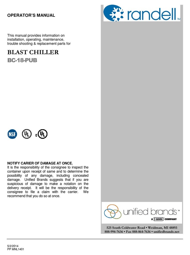 Randell BC-18-PUB Operator's manual