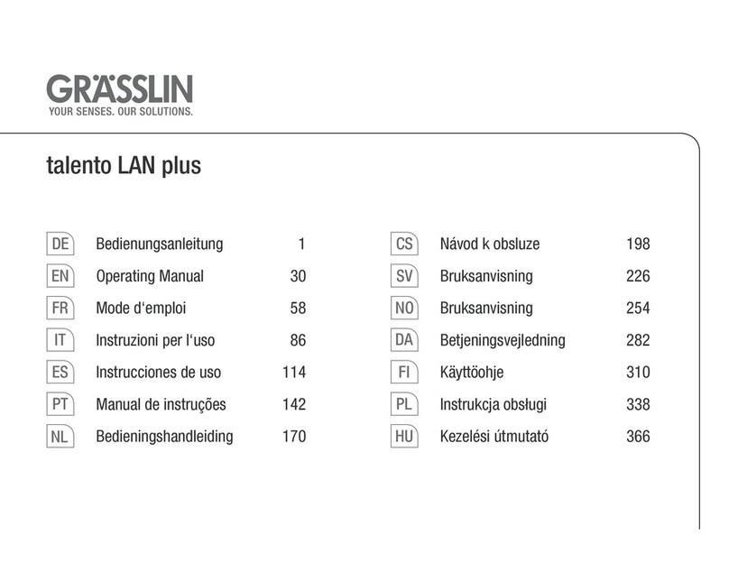 Grasslin talento LAN plus operating manual