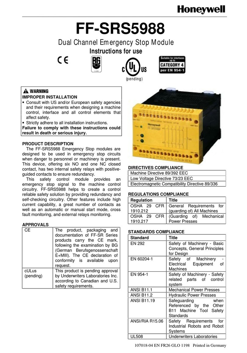 Honeywell FF-SRS5988 User manual