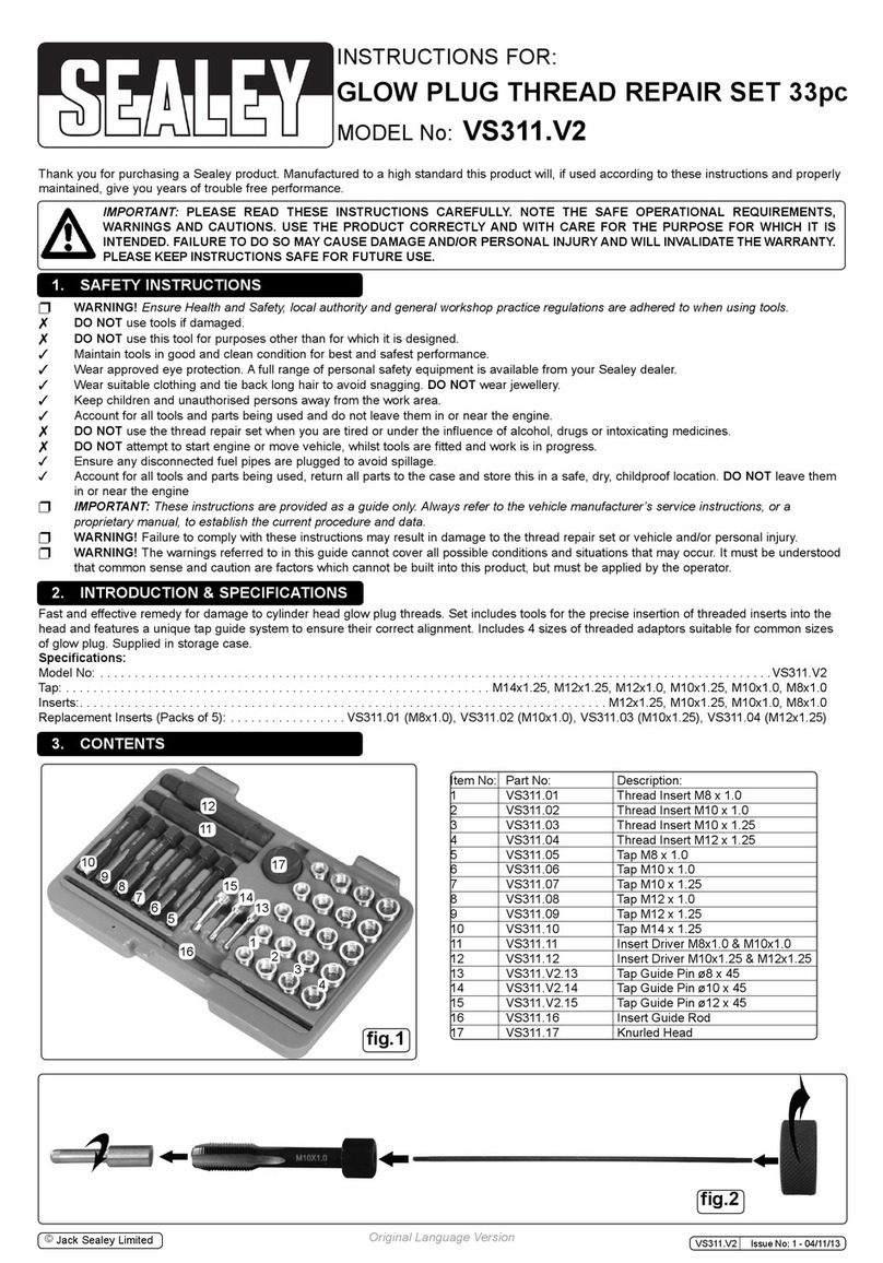 Sealey VS311.V2 User manual