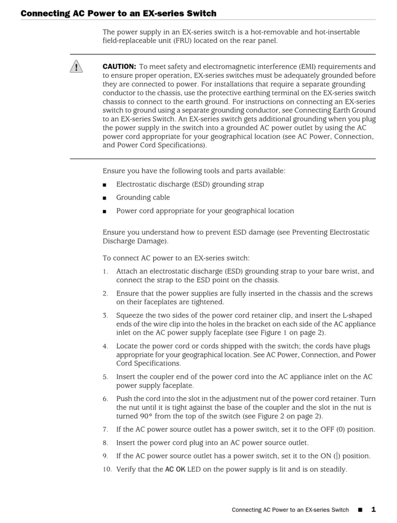 Juniper EX Series User manual Juniper EX Series User manual