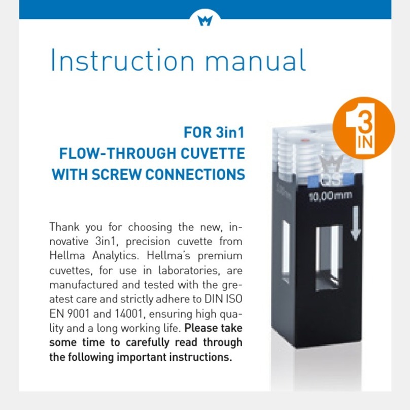 Hellma Analytics 3in1 FLOW-THROUGH CUVETTE instruction manual Hellma Analytics 3in1 FLOW-THROUGH CUVETTE instruction manual