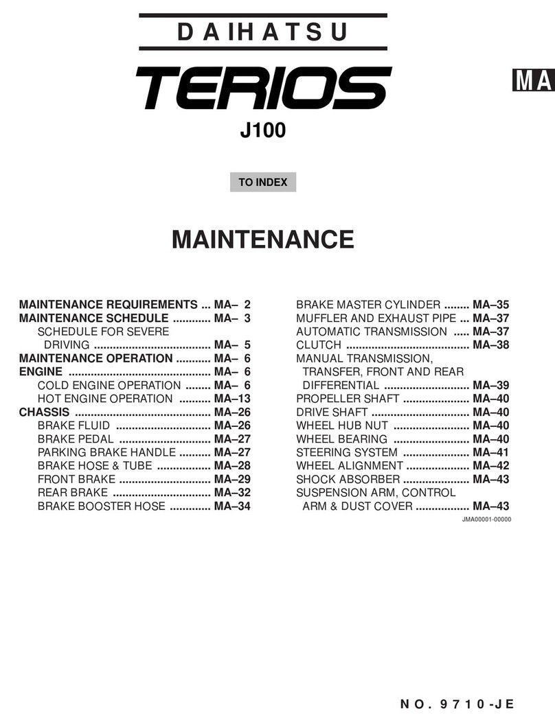 Daihatsu TERIOS J100 maintenance