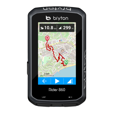 Bryton Rider 860 user manual