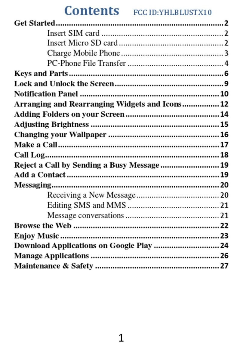 Blu BLUSTX10 manual