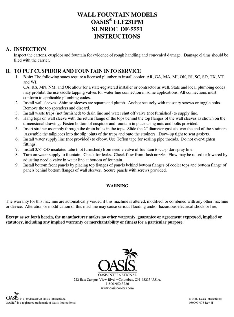 LVD OASIS FLF231PM instructions