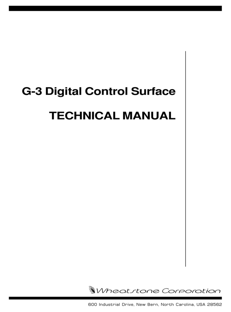 Wheatstone Corporation G-3 Technical manual