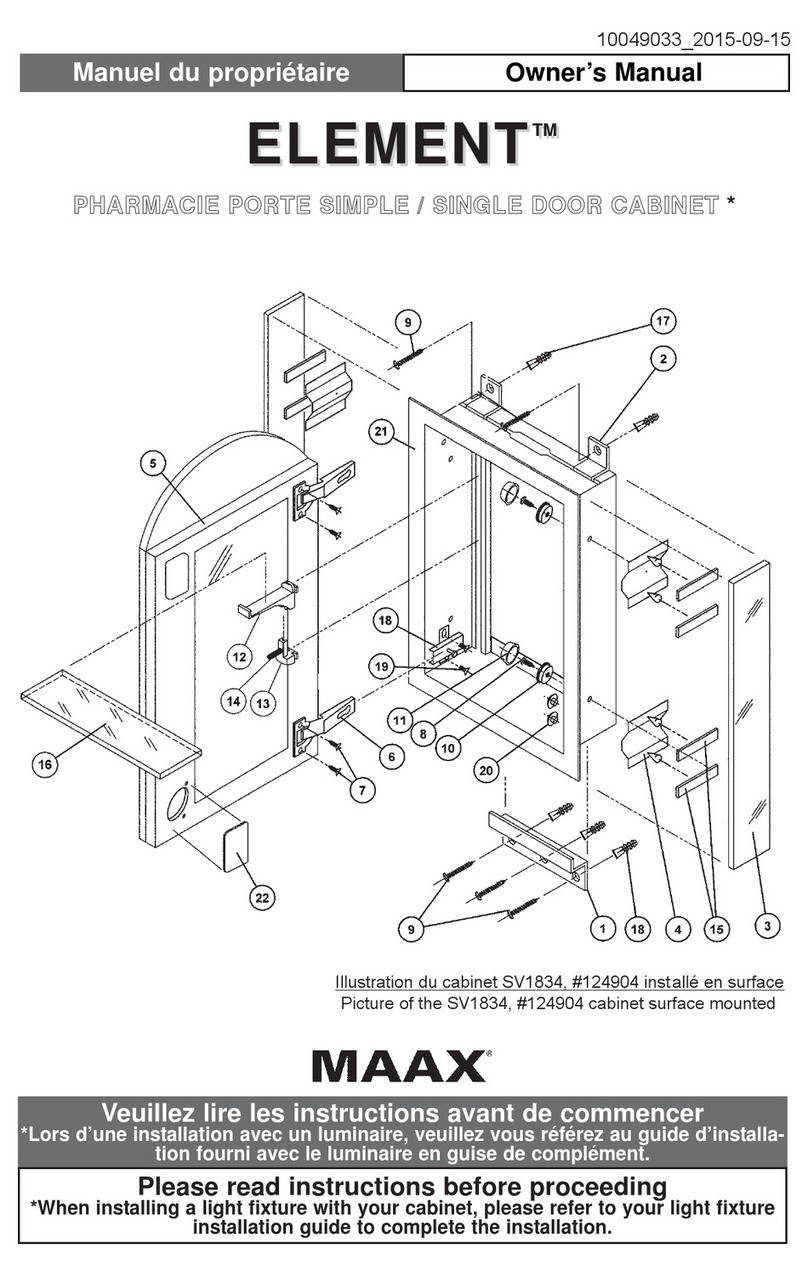 MAAX ELEMENT SV0930 User manual